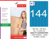 TW-2544 35x12,4355 mm MAVİ LASER ETİKET 