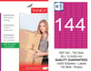 TW-2544 35x12,4355 mm PEMBE LASER ETİKET 