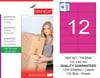 TW-2546 100x46 mm PEMBE LASER ETİKET 