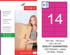 TW-2614 105x40 mm PEMBE LASER ETİKET 