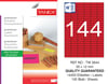TW-2644 35x12 mm FLO KIRMIZI LASER ETİKET 