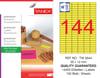 TW-2644 35x12 mm FLO SARI LASER ETİKET 