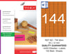 TW-2644 35x12 mm FLO TURUNCU LASER ETİKET 