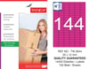 TW-2644 35x12 mm PEMBE LASER ETİKET 