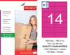 TW-2712 105x42,69 mm PEMBE LASER ETİKET 