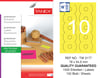 TW-3177 78x54,5 mm FLO SARI LASER ETİKET 