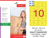 TW-3178 83x56 mm SARI LASER ETİKET 
