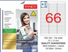TW-4066 70x12 mm GOLD LASER ETİKET 