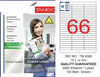 TW-4066 70x12 mm PARLAK LASER ETİKET 