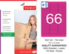 TW-4066 70x12 mm PEMBE LASER ETİKET 