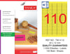 TW-4110 40x12 mm FLO SARI LASER ETİKET 