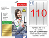 TW-4110 40x12 mm GOLD LASER ETİKET 