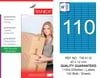 TW-4110 40x12 mm MAVİ LASER ETİKET 