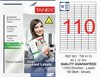 TW-4110 40x12 mm PARLAK LASER ETİKET 