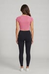 Kadın Basic Kısa Kollu Crop M4283 Pembe