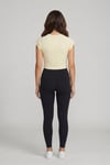 Kadın Basic Kısa Kollu Crop M4283 Sarı