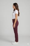 Kadın Yüksek Bel Basic Pantolon M5294 Mürdüm