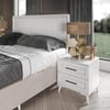  MaceraMobilya Yatak Odası Takımı Gözde 6 Kapaklı Komple MDF Beyaz Yatak Odası Takımı