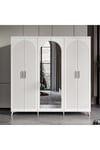  MaceraMobilya Yatak Odası Takımı Oslo 6 Kapaklı Komple MDF Yatak Odası Takımı