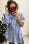 Çizgili Oversize Gömlek