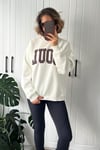 İşlemeli Oversize Sweatshirt