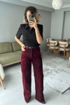 Kadife Detaylı pantolon