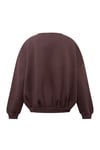 Kontrast Yaka Oversize Sweatshirt 