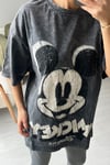 Mickey Baskılı Oversize Tişört