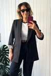 Şal Yaka, Astar Detaylı Blazer