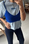 Triko Detaylı Tişört
