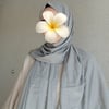 Düz Pamuklu Şal-Gri