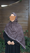 Etnik Desen Pamuklu Şal-Kahve