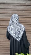 Fırça Desen Bambu Eşarp-Siyah 