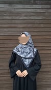 Fırça Desen Bambu Eşarp-Siyah 