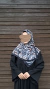 Fırça Desen Bambu Eşarp-Siyah Vizon
