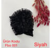 Fırfırlı Bağlamalı Bone-Siyah