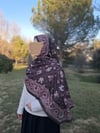 Kilim Desen Pamuklu Soft Şal-Kahve