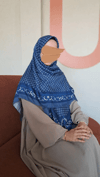 Liva Desen Pamuklu Eşarp-İndigo