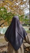 Medine İpeği Büyük Boy Eşarp-Antrasit