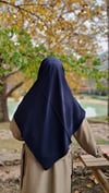 Medine İpeği Büyük Boy Eşarp-Lacivert