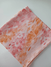 Pamuklu Ahu Desen Soft Eşarp-Turuncu Pembe
