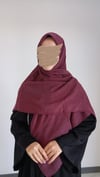 Pamuklu Düz Büyük Boy Eşarp-Bordo