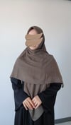 Pamuklu Düz Büyük Boy Eşarp-Haki