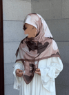 Vera Desen Pamuklu Eşarp-Kahve