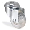 Kama / 1700 HCB 075  / 75 mm Çaplı Delikli Polikarbonat Üzeri Plastik (PVC) Kaplı Burçlu Döner Teker