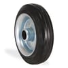 Kama / 80X25 SLP / 80 mm Çaplı Sac Üzeri Lastik Kaplı Burçlu Elastik Tabanlı Yedek Teker