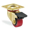 Kama / K4102 DOR 055 F04 / 55 mm Çaplı Tablalı Döküm Üzeri Dökme Poliüretan Kaplı Rulmanlı Frenli Döner Teker