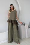 GARNİLİ MODAL BLUZ PANTOLON TAKIM