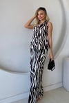 KAHVE ZEBRA DESENLİ TAKIM