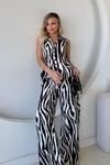 KAHVE ZEBRA DESENLİ TAKIM
